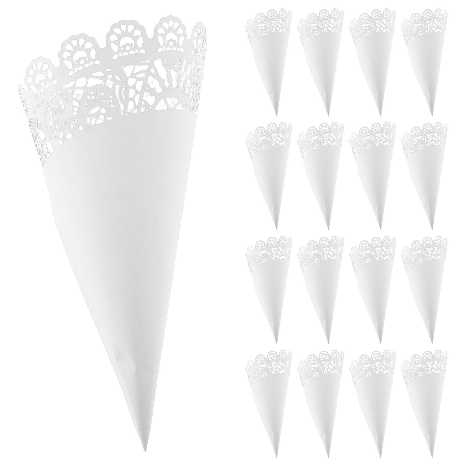 Papercraft Supply Confetti - 50 szt. Kolorowe papierowe stożki na