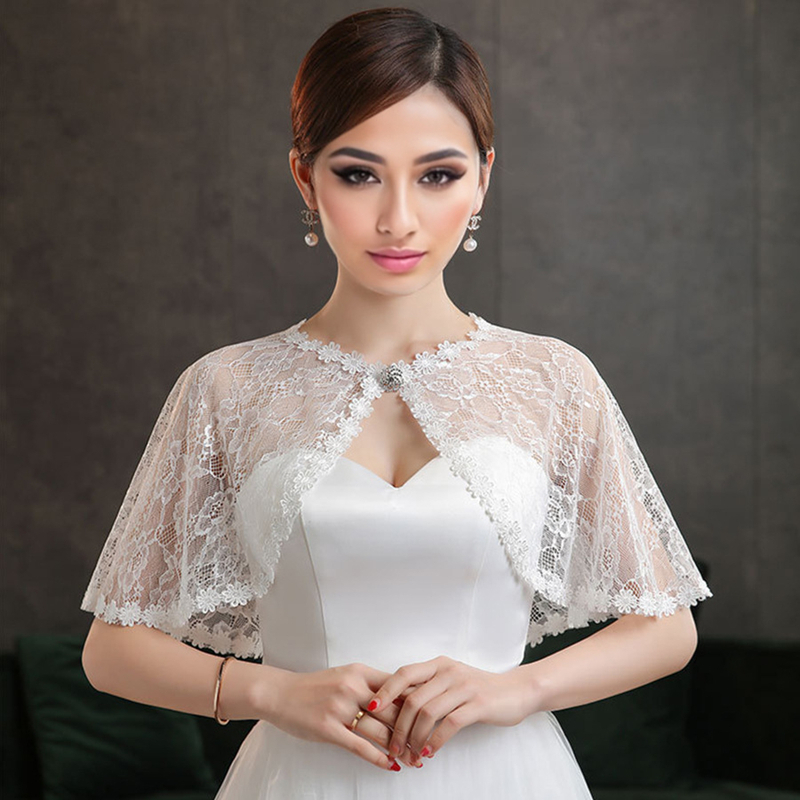 Wedding Dress Supply - Ślubna Koronkowa Chusta na Ramię z