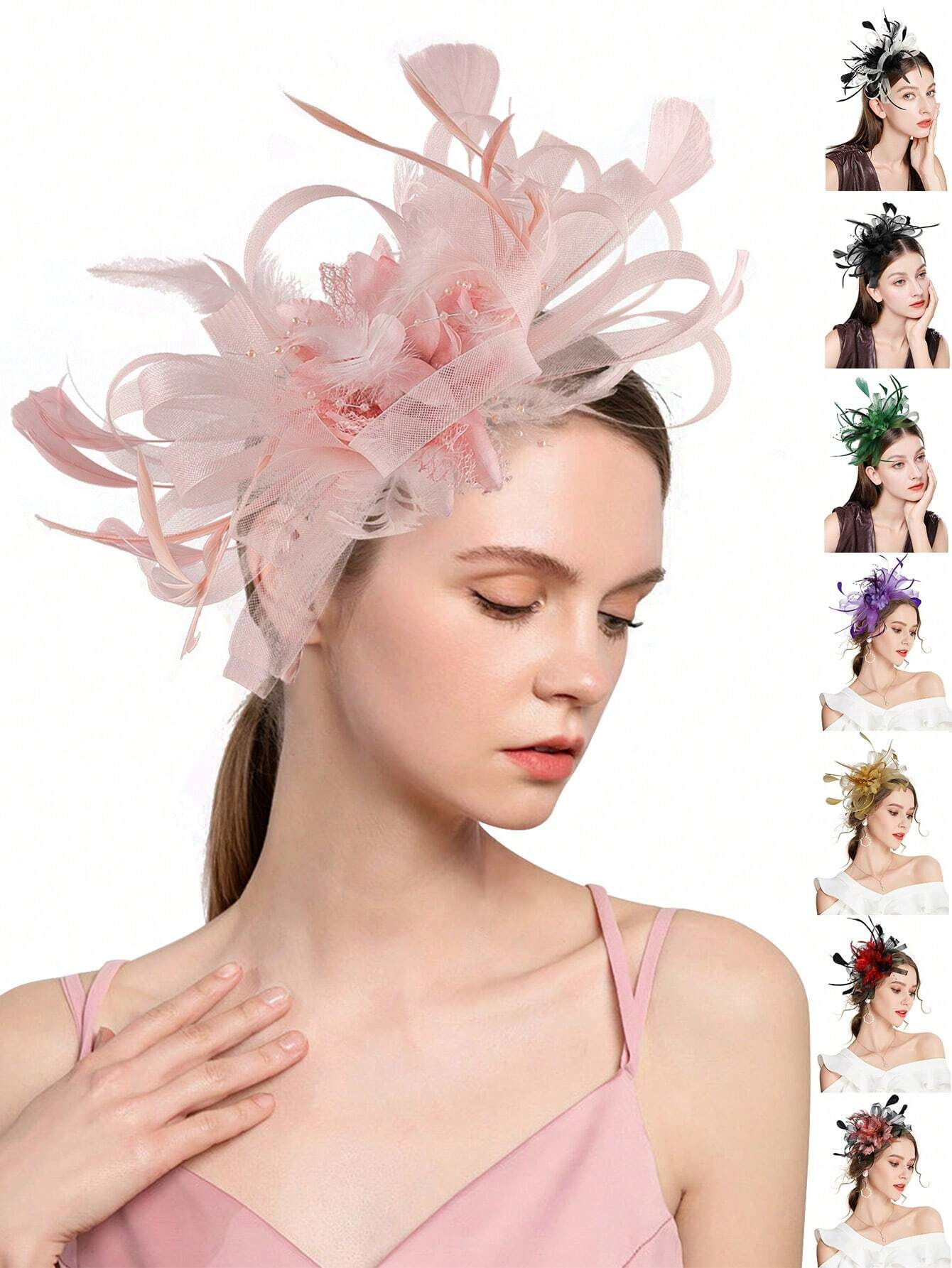 Wedding Dress Supply - 1 szt. Opaska z fascynatorem z