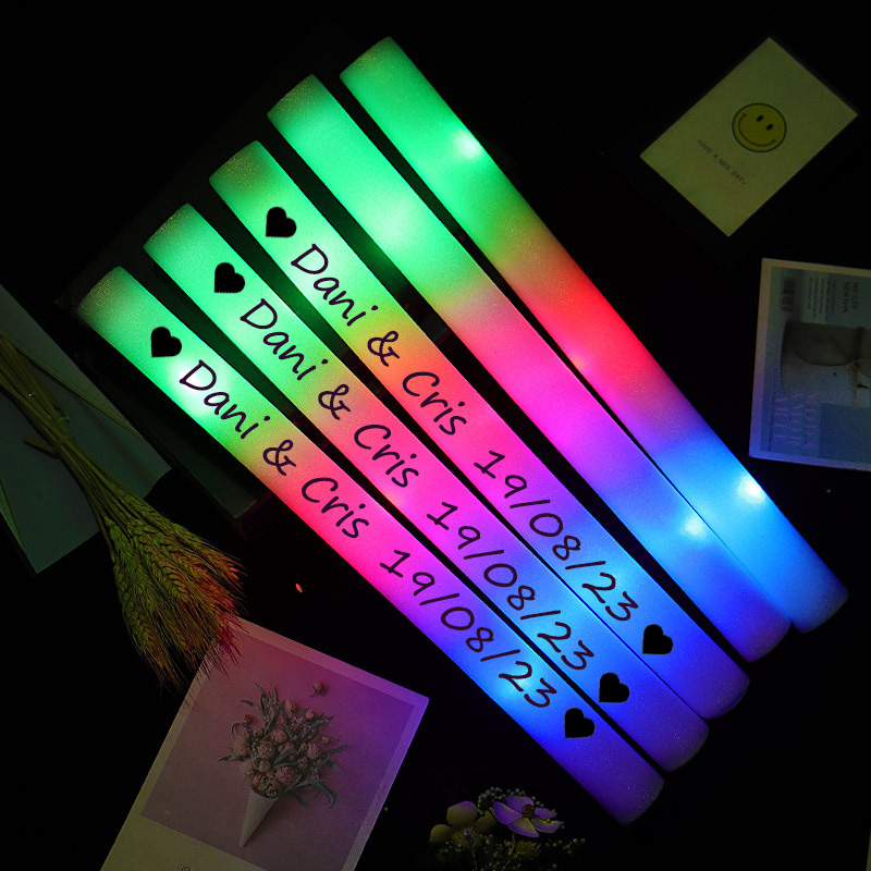Wedding Supply Bulk - 12/30/60Pcs LED Glow Sticks Bulk Colorful