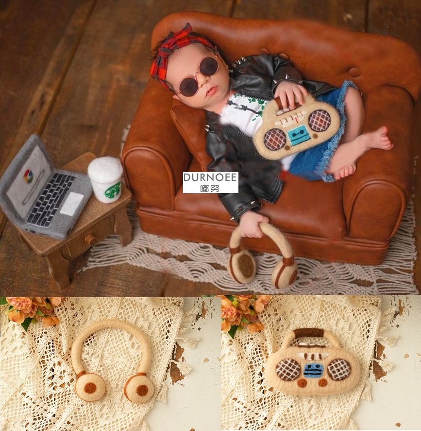 Wełna filcowa lalka noworodka  – Photo Booth Prop recenzja i cena
