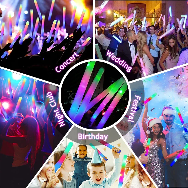 20/30/40 szt. RGB LED Świecące – Wedding Supply Bulk recenzja i cena