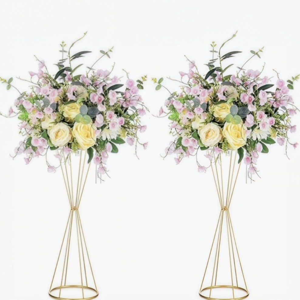 Złoty Geometryczny Stojak na K – Centerpiece Vase Tall recenzja i cena