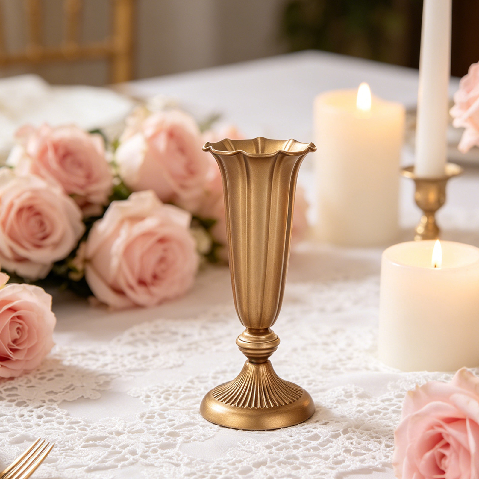Retro metalowy wazon w kształc – Centerpiece Vase Tall recenzja i cena