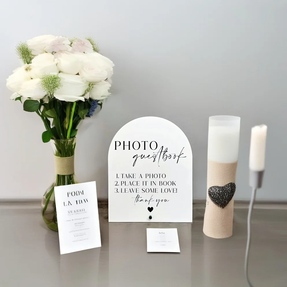 Elegancki akrylowy znak księgi – Personalized Guest Book recenzja i cena