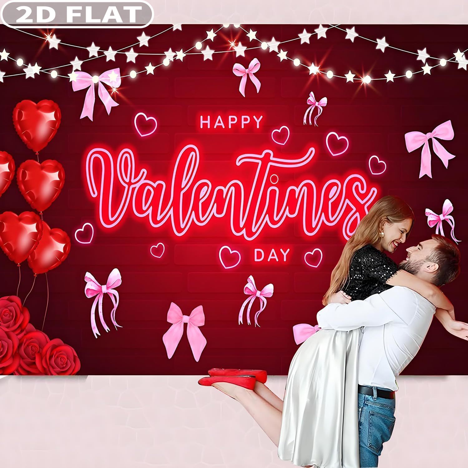 2D FLAT 1 szt. Baner rekwizyt  – Photo Booth Prop recenzja i cena