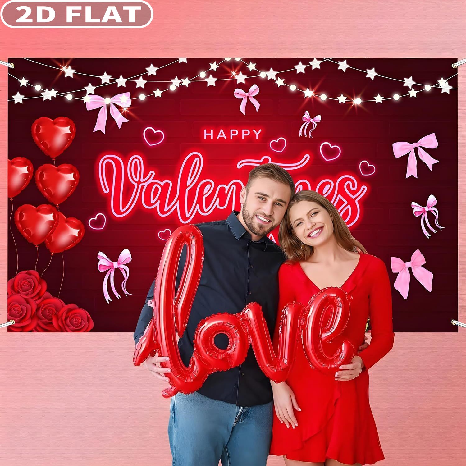 2D FLAT 1 szt. Baner rekwizyt  – Photo Booth Prop recenzja i cena