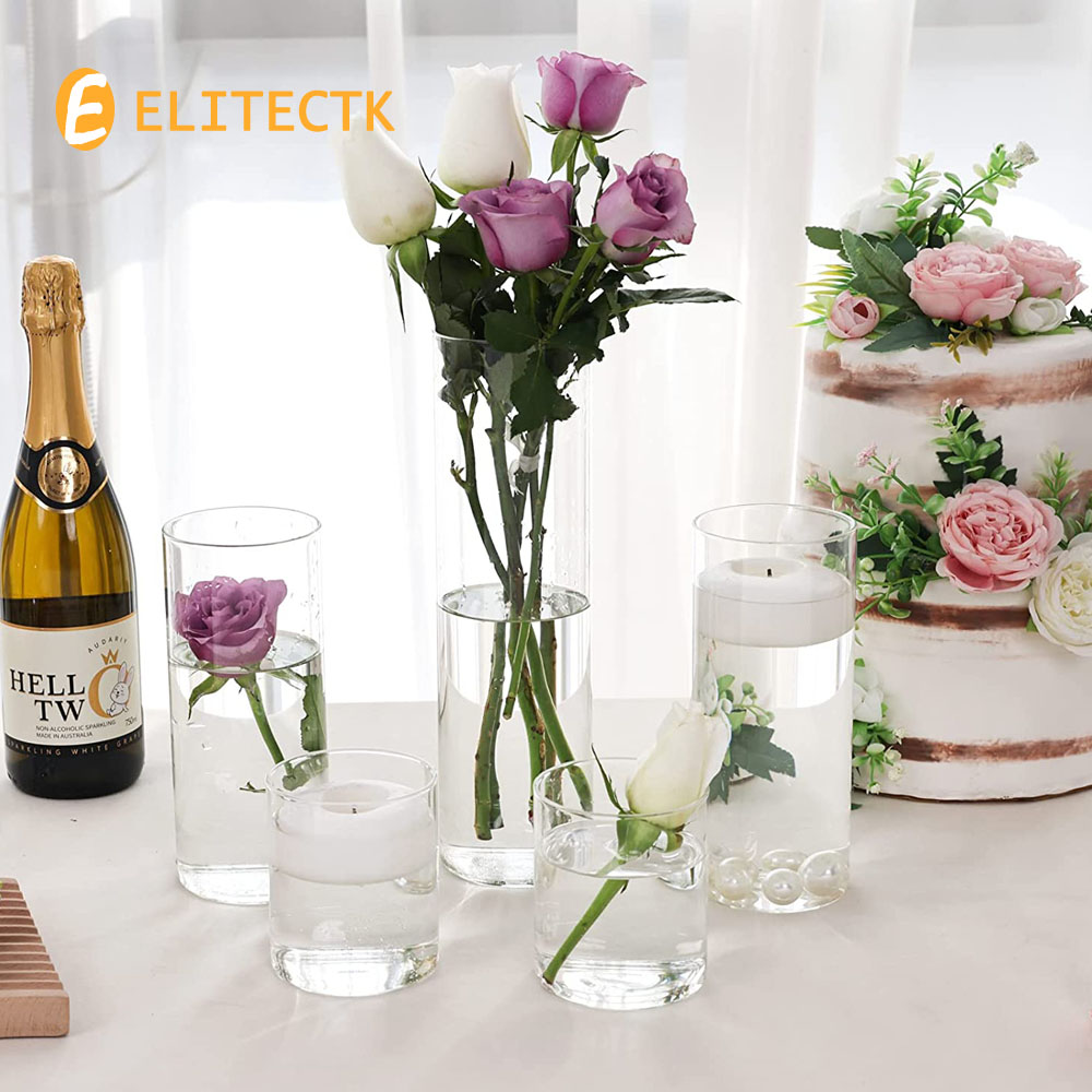 Szklany Cylinder wazon uchwyt  – Centerpiece Vase Tall recenzja i cena