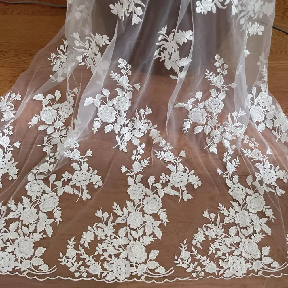 Francuska haftowana koronka, p – Wedding Dress Supply recenzja i cena